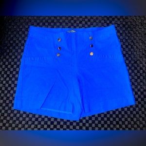Ingredients, Size 12, Very Bold Blue, Sailor-Style, High-Waisted Shorts